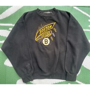 Vintage Boston Bruins Embroidered Crewneck Sweatshirt Size L NHL